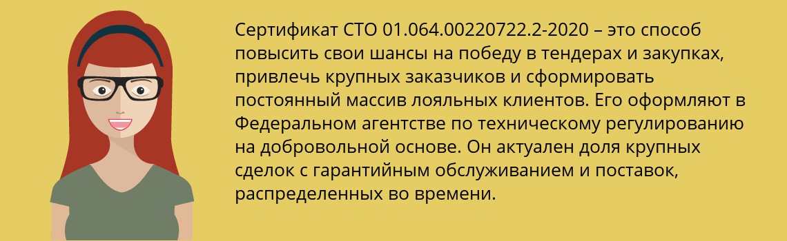 Получить сертификат СТО 01.064.00220722.2-2020 в Владимир